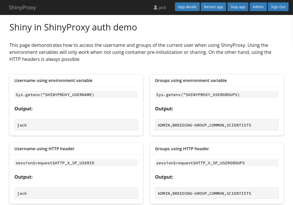 Shiny Authentication